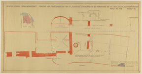 217527 Opmeting van de fundamenten van het vermoedelijke Schoonhuis (gelegen ter plaatse van Steenweg 11-13 tot aan ...